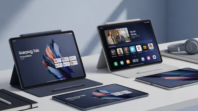 Whisk_015307fa7cb1279ad7c4e3865aaaefe3dr (1) imagem com tablets em cima de uma mesa