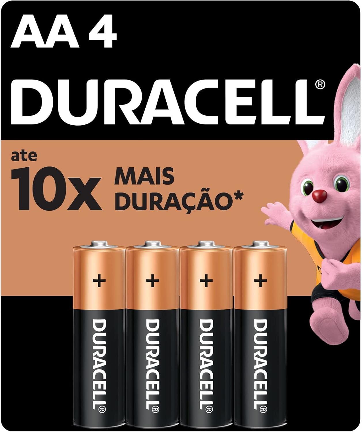 Duracell Pilha Alcalina AA Pequena - 4 Unidades - Imagem principal do produto