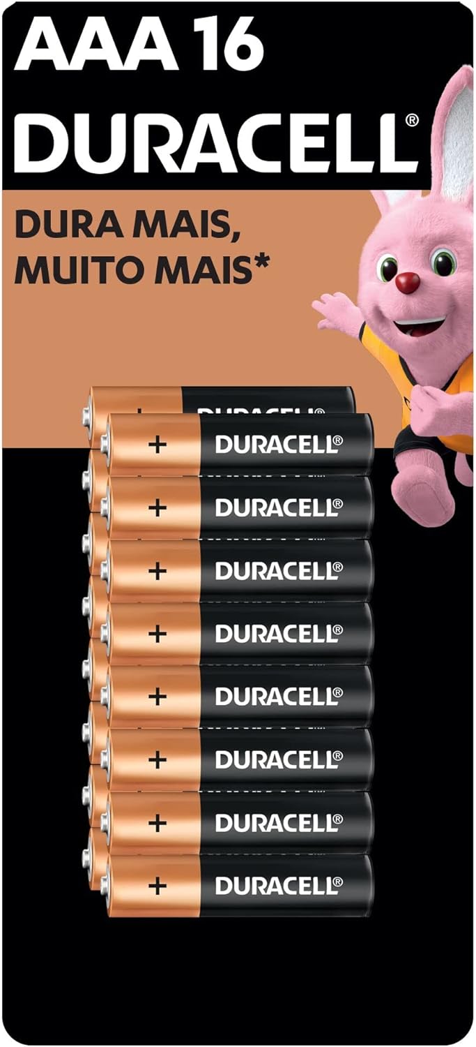 Pilhas Duracell AAA Alcalinas - Pacote com 16 unidades - Imagem principal do produto