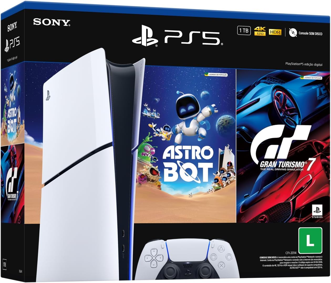 PlayStation 5 Slim Digital + ASTRO BOT e Gran Turismo 7 - Imagem principal do produto